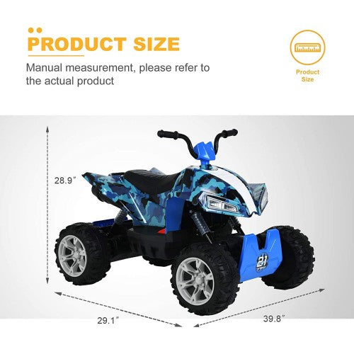 Uenjoy 24V Kids ATV 4 Wheeler, Ride On Car Toy ATV with LED Lights, 4-Wheel Suspension, 2 Speeds, Music, Radio, Bluetooth, USB Uenjoy 24V Kids ATV 4 Wheeler, Ride On Car Toy ATV with LED Lights, 4-Wheel Suspension, 2 Speeds, Music, Radio, Bluetooth, USB